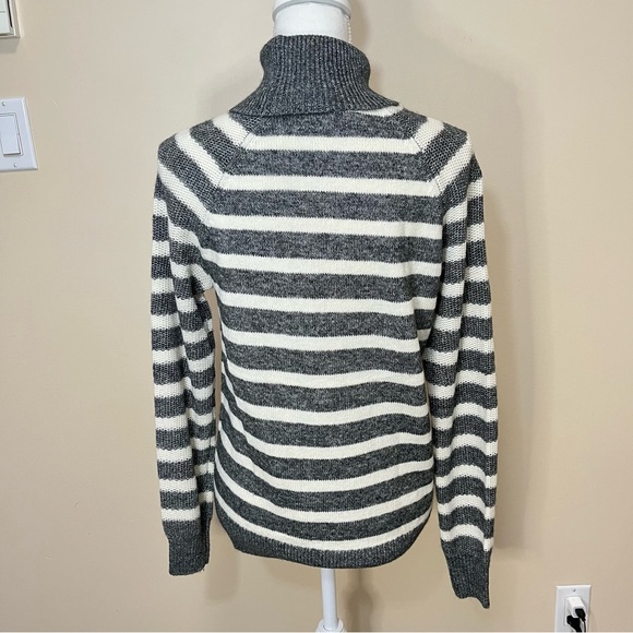 LOFT Striped Turtleneck Sweater - Cotton Acrylic Blend - Picture 7 of 12